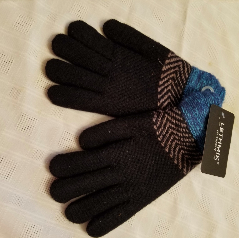 Warm knit gloves fully lined, womans .